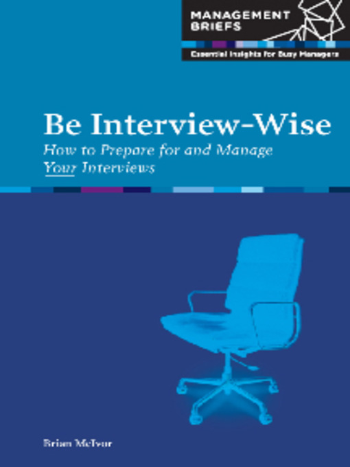 Title details for Be Interview-Wise by Brian McIvor - Available